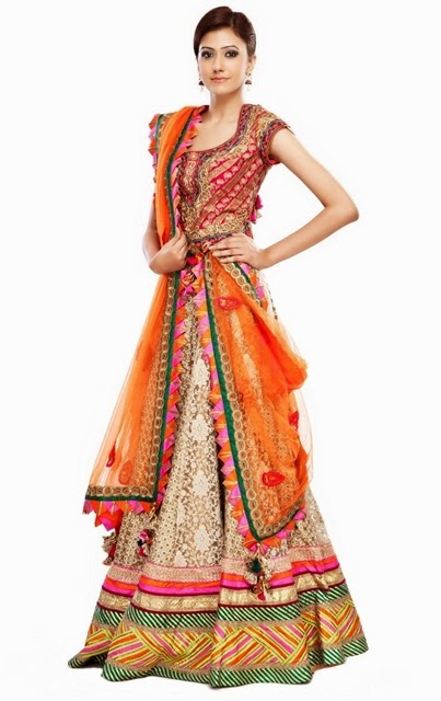 Latest Collection of Indian Lehenga Designs for wedding and Parties 2014- 2015 (7)