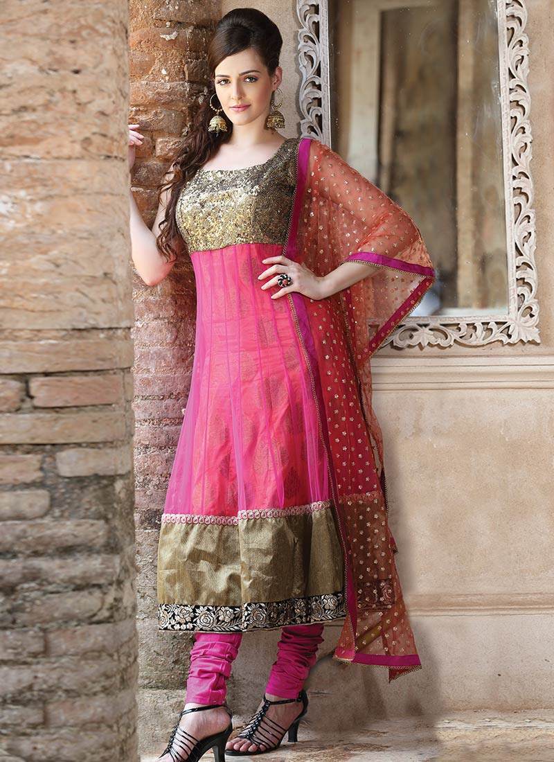 New Indian Kalidar Suits Salwar Kameez Dresses Collection for Girls 2014-2015 (19)