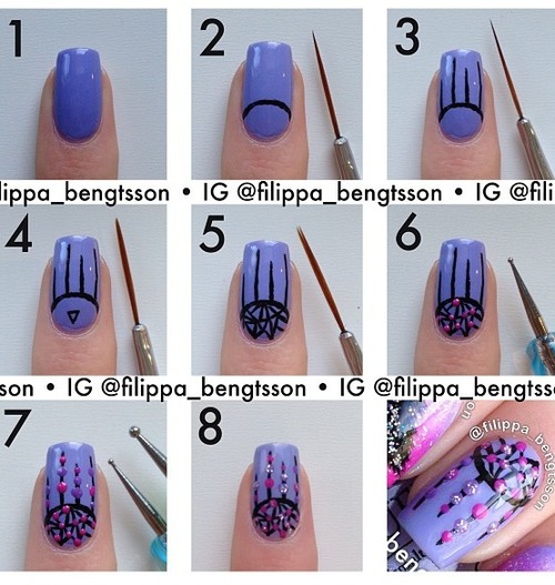Step by Step Nail Art Picture Tutorial Best and Easy Designs To Try (10)