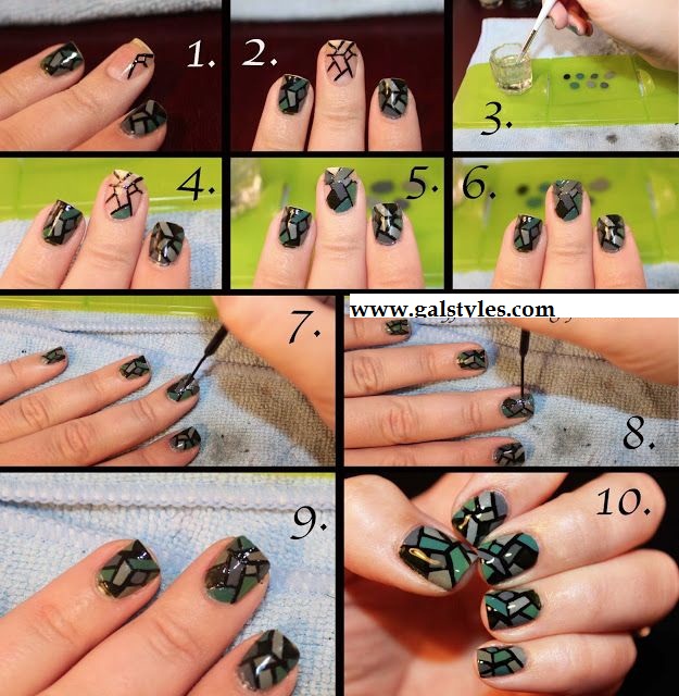 Stained Glass Nail Art (1)