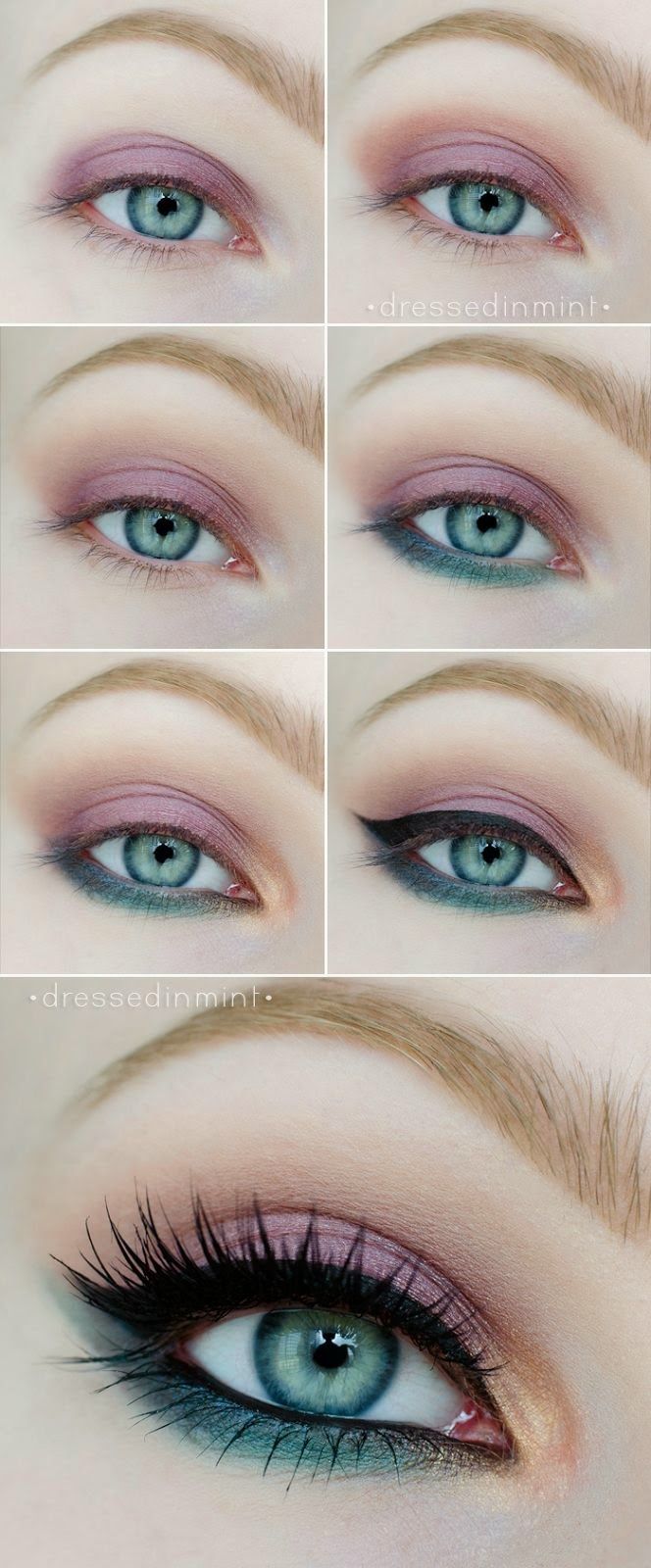 step by step pastel makeup for eyes (2)