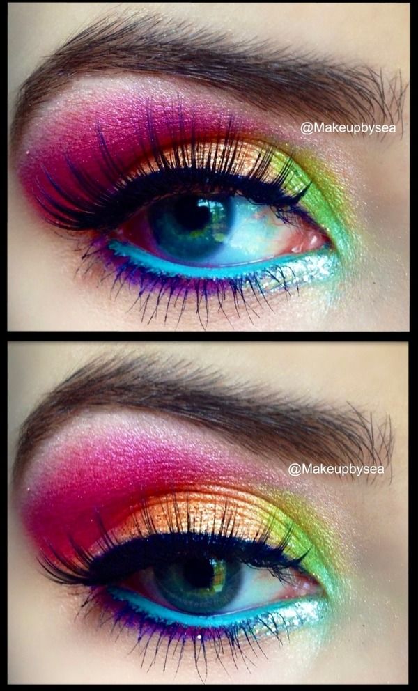 step by step pastel makeup for eyes (3)