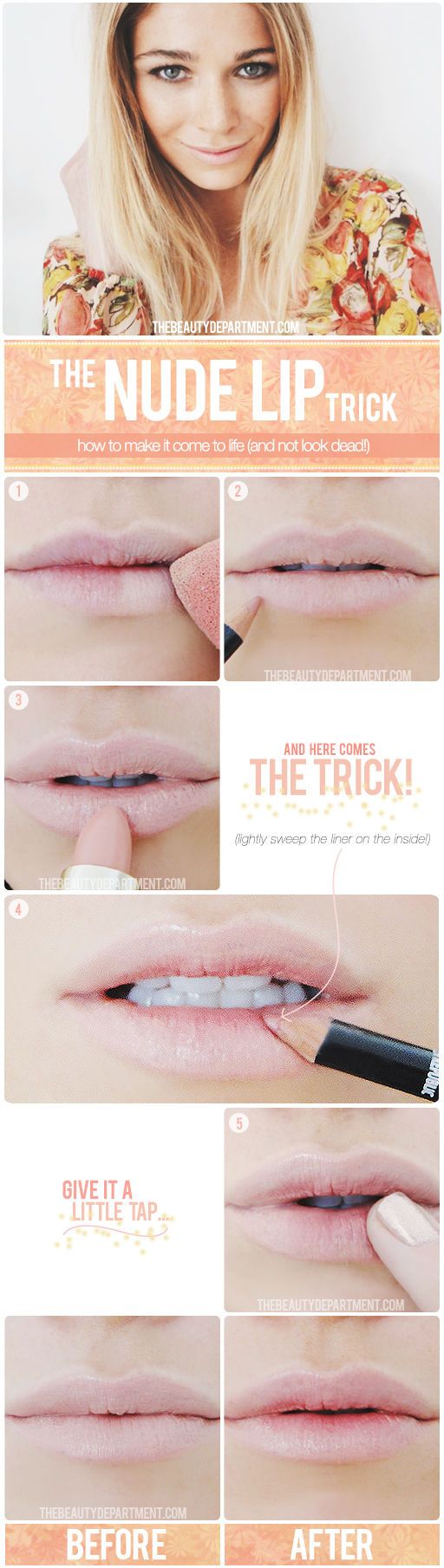 How to Apply Nude Lipstick- Step by Step Tutorial (4)