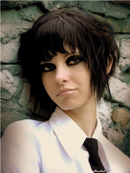 short emo hairstyle