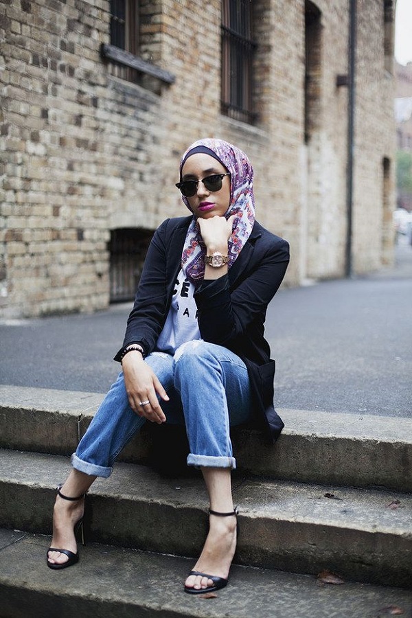 Latest Trends of Casual Wear Hijab Styles with Jeans 2016-2017 (15)