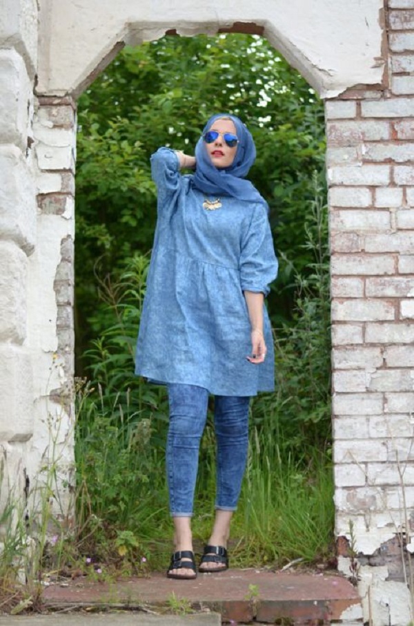 Latest Trends of Casual Wear Hijab Styles with Jeans 2016-2017 (8)