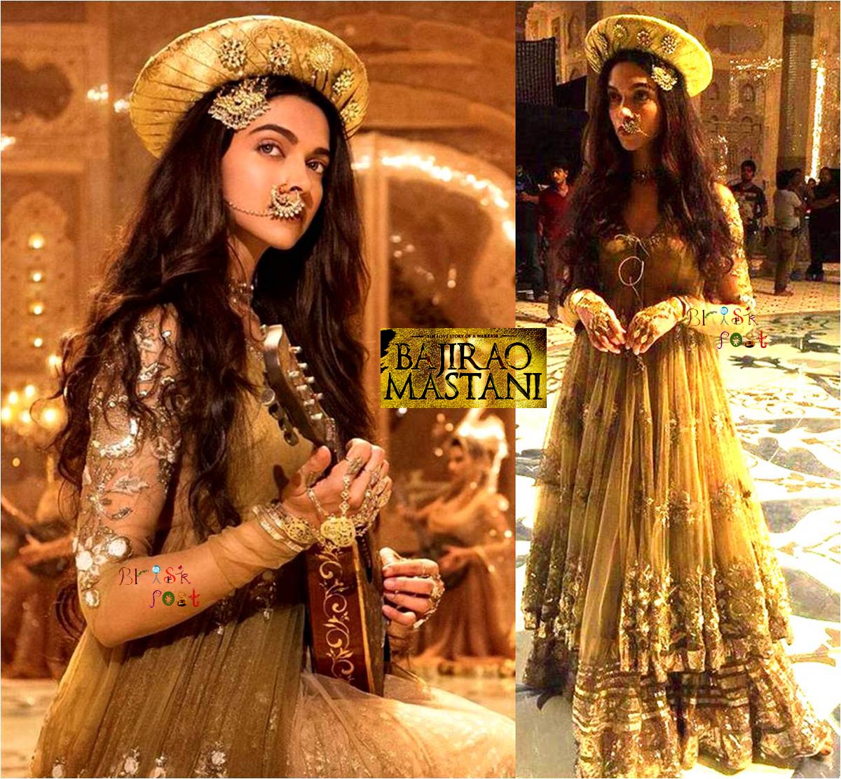 Deepika as Mastani- Anju Modi's Dresses Bajirao Mastani Collection
