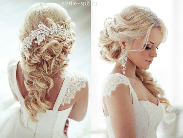 half-up-half-down-wedding-hairstyles-with-bridal-hair-accessories