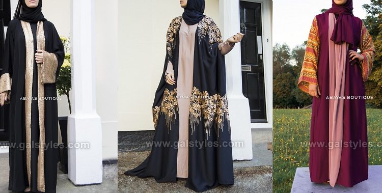 Latest Designer Abaya Gowns Hijab Designs 2018 2019 Collection 750x379