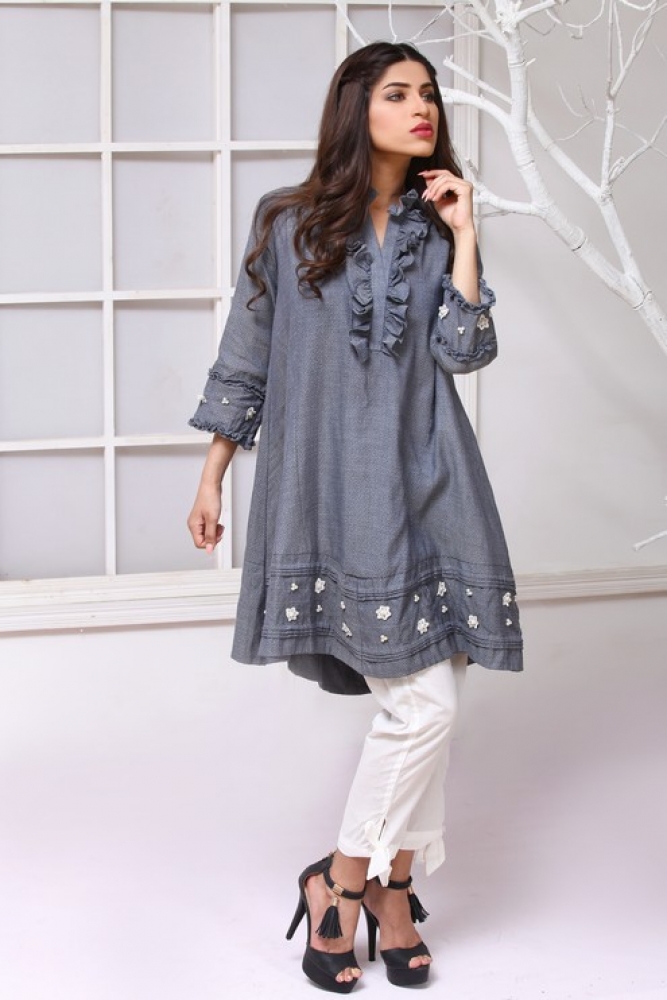 Latest Women Kurta Styles Designs 2018-19 by Change Kurta Collection