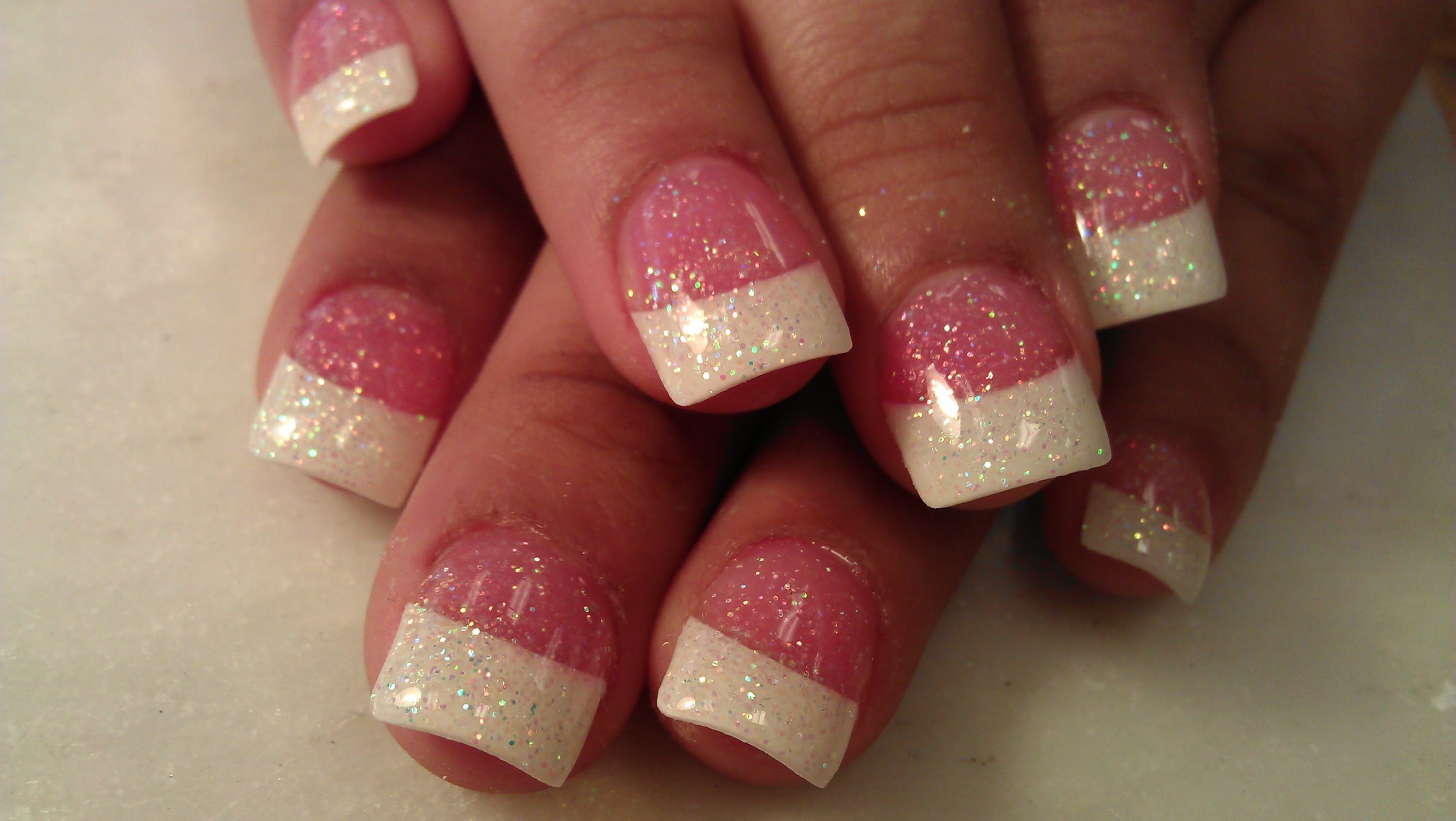 glitter-tipped-french-manicure-2-top-5-best-diy-nail-arts-for-christmas-holiday-season