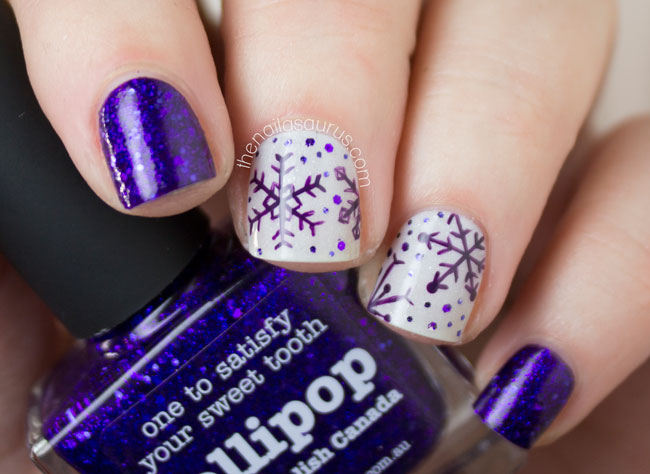 purple-snowflakes-top-5-easiest-amazing-winter-christmas-holidays-nail-art-designs-1