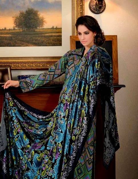 Gul Ahmed Best Winter Dresses Collection for Women 2014-2015 (13)