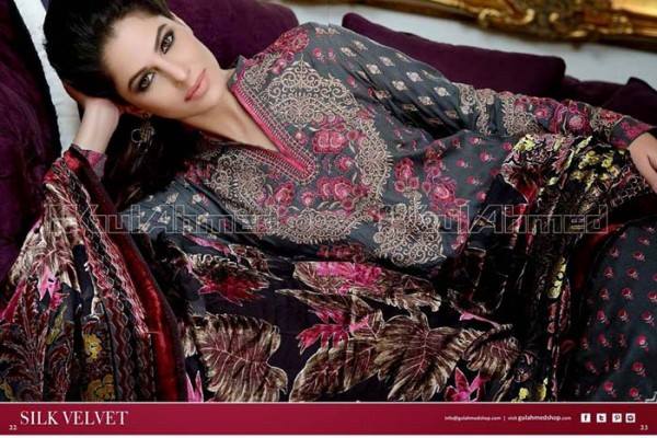 Gul Ahmed Best Winter Dresses Collection for Women 2014-2015 (5)