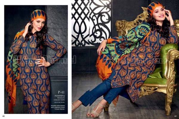 Gul Ahmed Best Winter Dresses Collection for Women 2014-2015 (7)