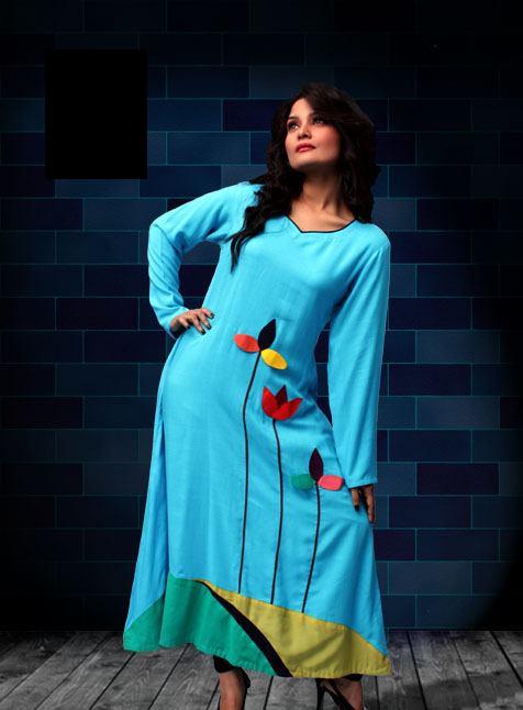 Latest Indian & Pakistani Best Neck-line (Gala) designs for Girls 2014-2015 (28)