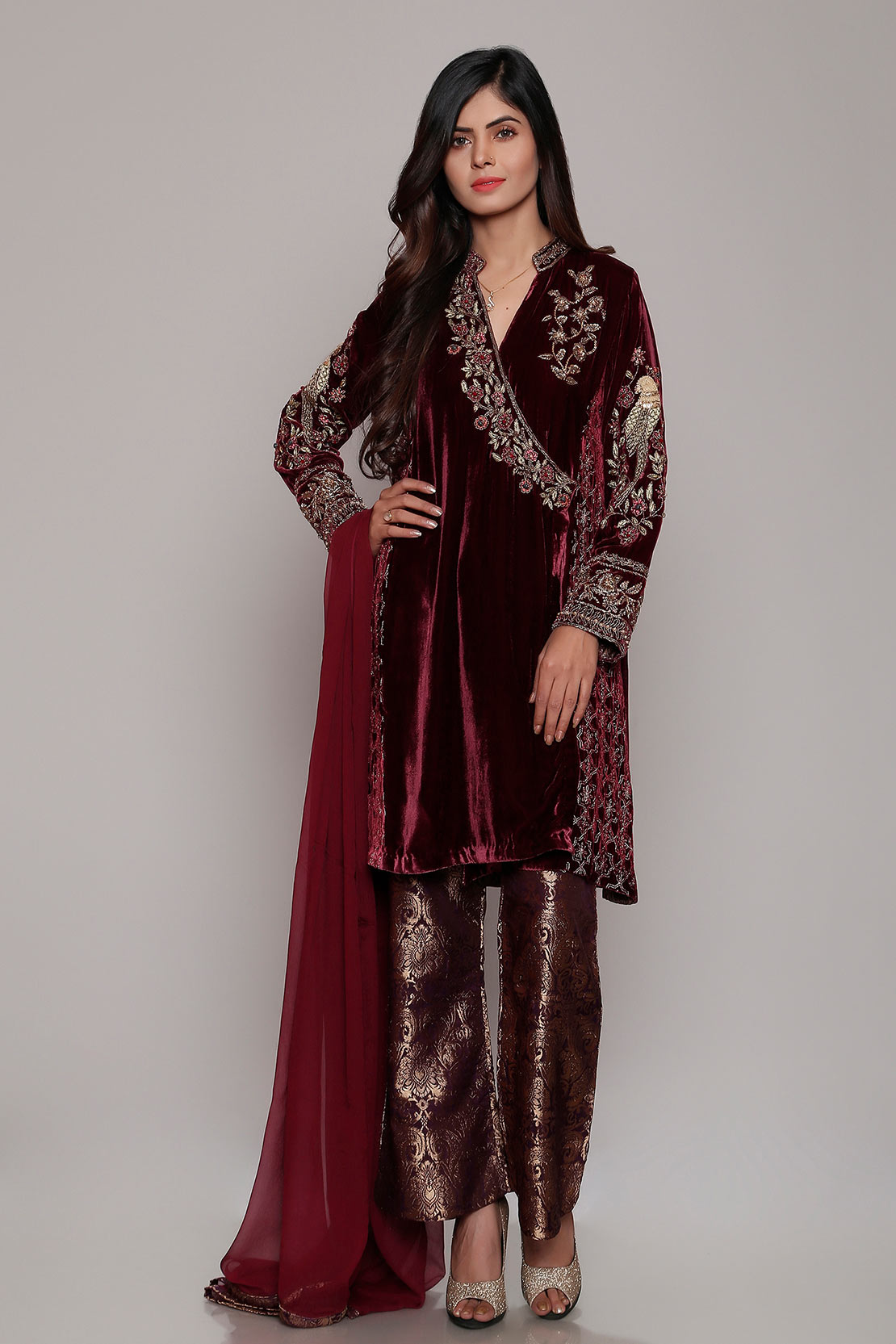 Velvet designer dresses 2018 new arrivals