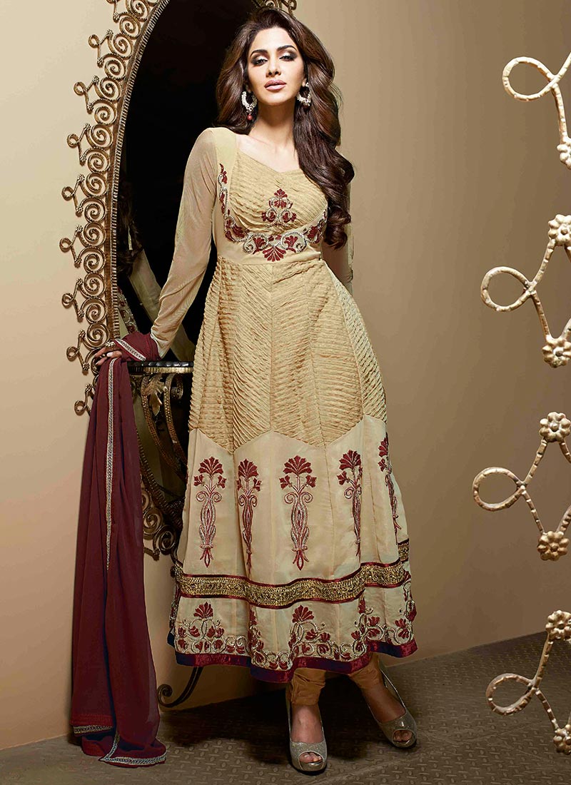 New Indian Kalidar Suits Salwar Kameez Dresses Collection for Girls 2014-2015 (13)