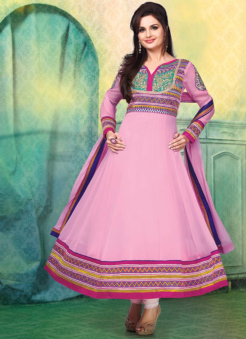 New Indian Kalidar Suits Salwar Kameez Dresses Collection for Girls 2014-2015 (14)