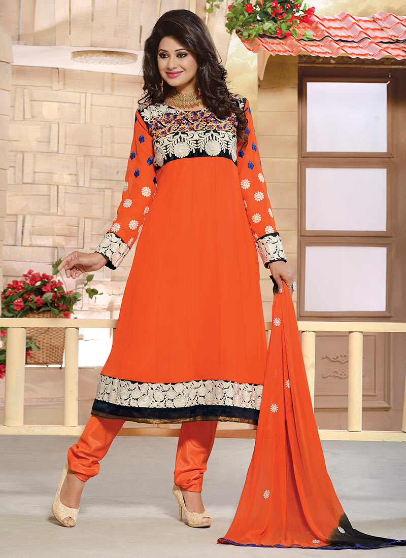 New Indian Kalidar Suits Salwar Kameez Dresses Collection for Girls 2014-2015 (9)