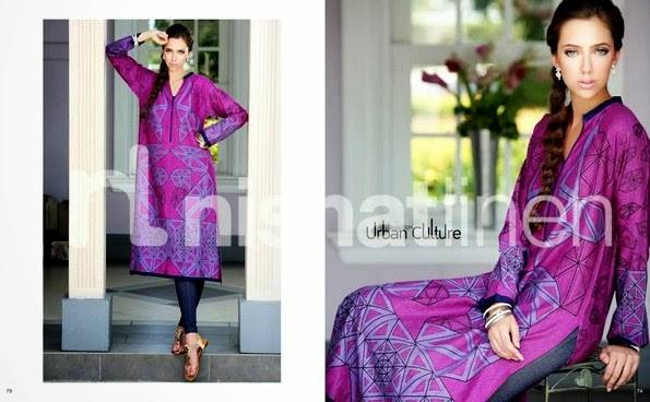 Nishat Linen Latest Winter Dresses Collection for Women 2014-2015 (12)
