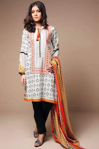 Satrangi By Bonanza Glamorous Ready To Wear Dresses Cambric Lawn Collection 2014-2015 for Women (3)