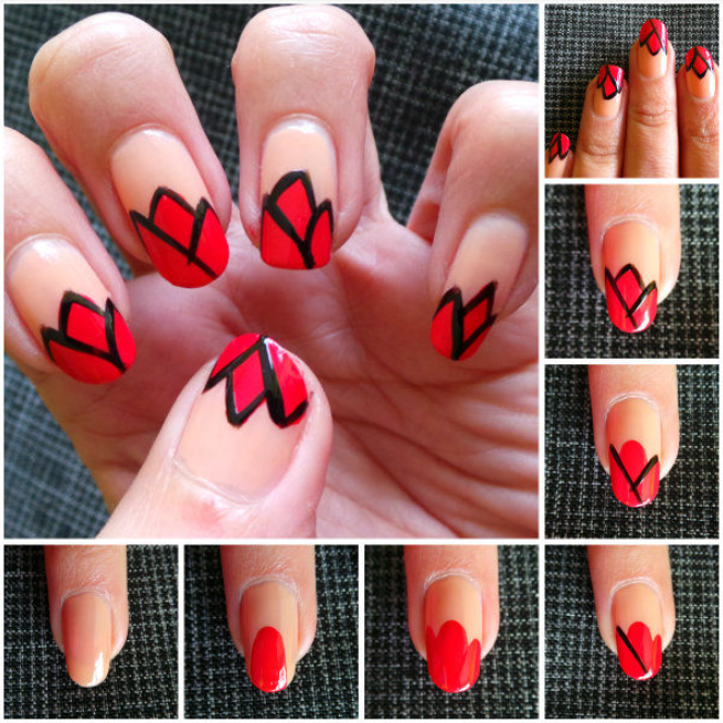 Step by Step Nail Art Picture Tutorial Best and Easy Designs To Try - Galstyles.com