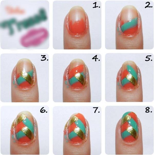 Step by Step Nail Art Picture Tutorial Best and Easy Designs To Try (19)