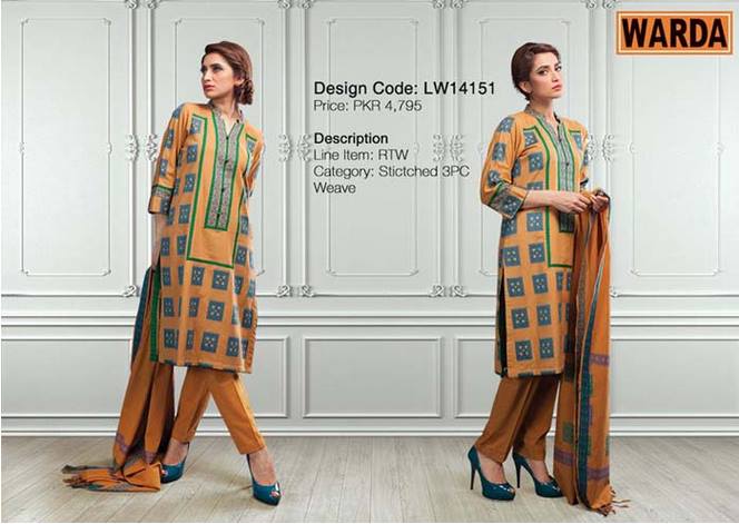 WARDA Designer Ready To Wear Winter Dresses Collection 2014-2015 (6)
