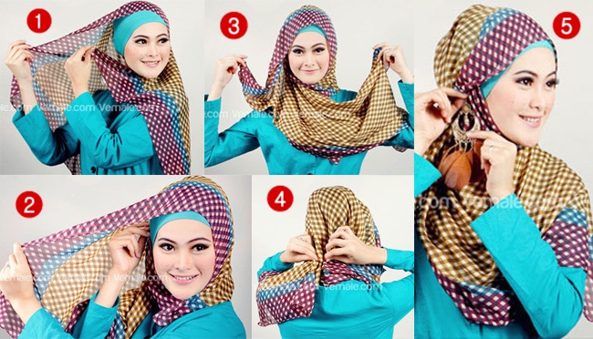 Latest Hijab Style DesignTrends & Tutorial For Girls 2015-2016 with Pictures (25)