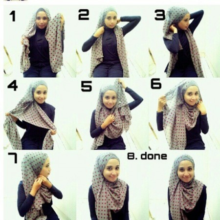Latest Hijab Style DesignTrends & Tutorial For Girls 2015-2016 with Pictures (9)