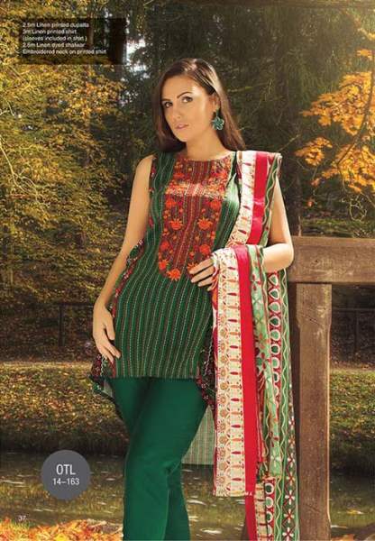 Orient Textile Latest Fall Winter Trendy Shawl Dress Series for Women 2014-2015 (20)