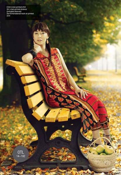 Orient Textile Latest Fall Winter Trendy Shawl Dress Series for Women 2014-2015 (22)