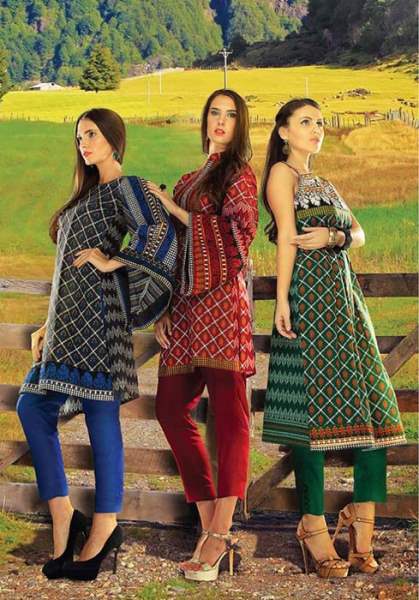 Orient Textile Latest Fall Winter Trendy Shawl Dress Series for Women 2014-2015 (23)