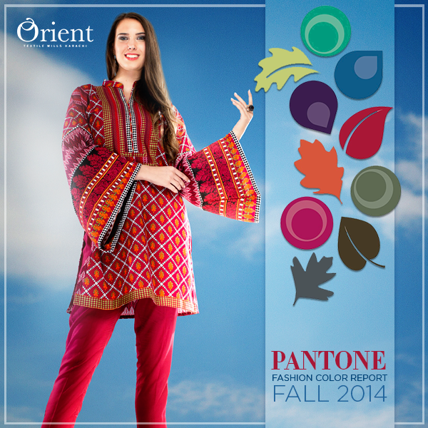 Orient Textile Latest Fall Winter Trendy Shawl Dress Series for Women 2014-2015 (3)