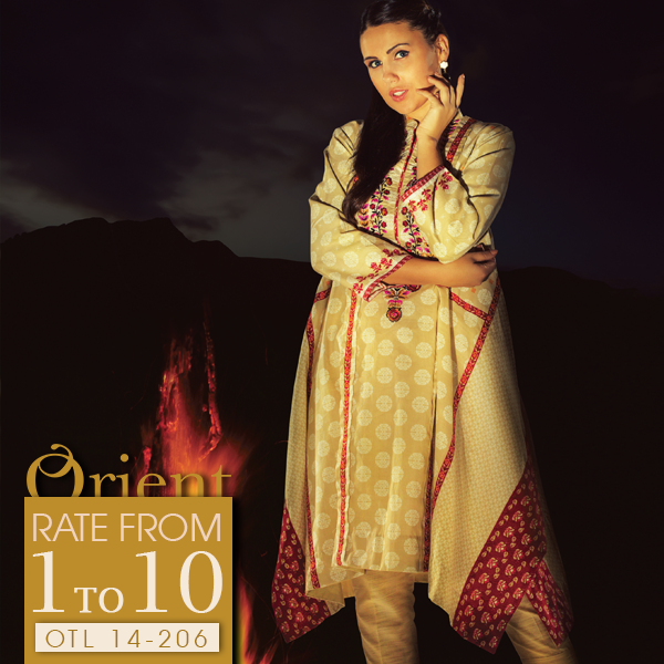Orient Textile Latest Fall Winter Trendy Shawl Dress Series for Women 2014-2015 (4)