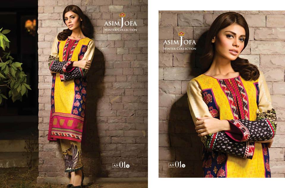 Asim Jofa Latest Winter Embroidered Dresses Collection for Women 2014-2015 (18)