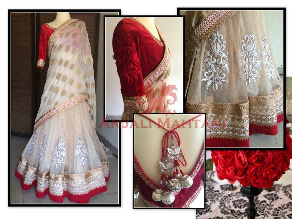 simple net frock suit design