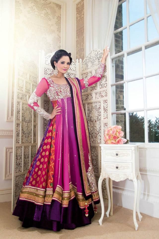 Latest Indian & Asian Fancy Umbrella Frocks Designs Collection For Girls 2015-2016 (23)