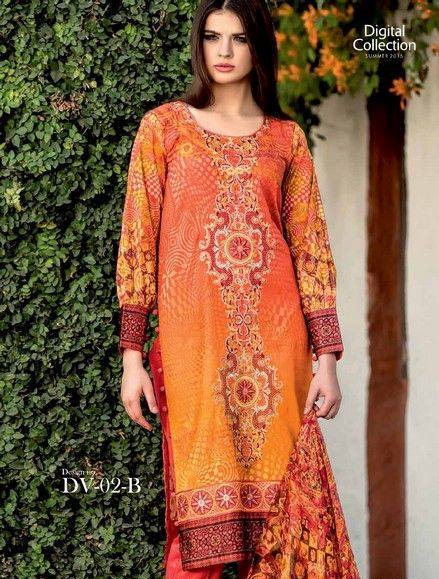 Five Star Textiles Summer Dresses Digital Printed Collection 2015