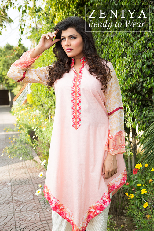 Zeniya Lawn By Deepak Perwani Latest Spring Summer Collection Ready To Wear Dresses 2015 (3)