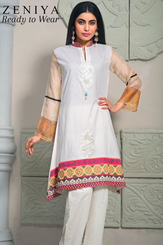 Zeniya Lawn By Deepak Perwani Latest Spring Summer Collection Ready To Wear Dresses 2015 (5)