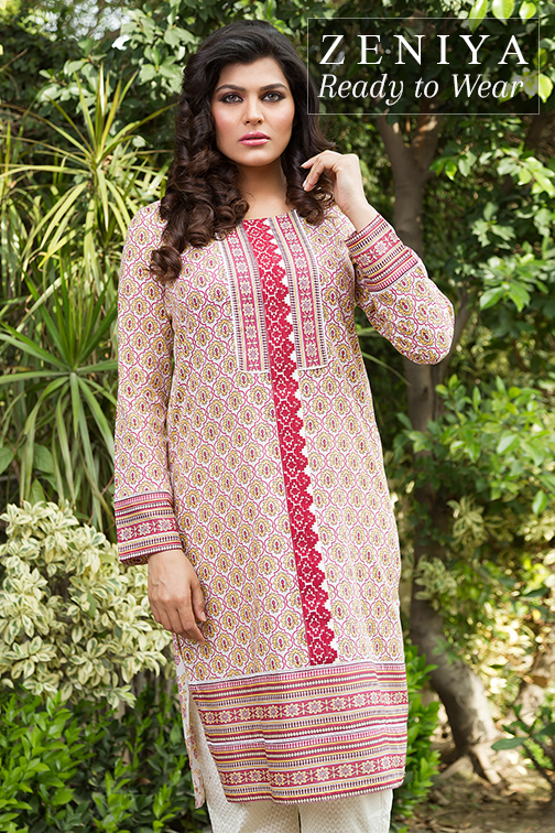 Zeniya Lawn By Deepak Perwani Latest Spring Summer Collection Ready To Wear Dresses 2015 (6)