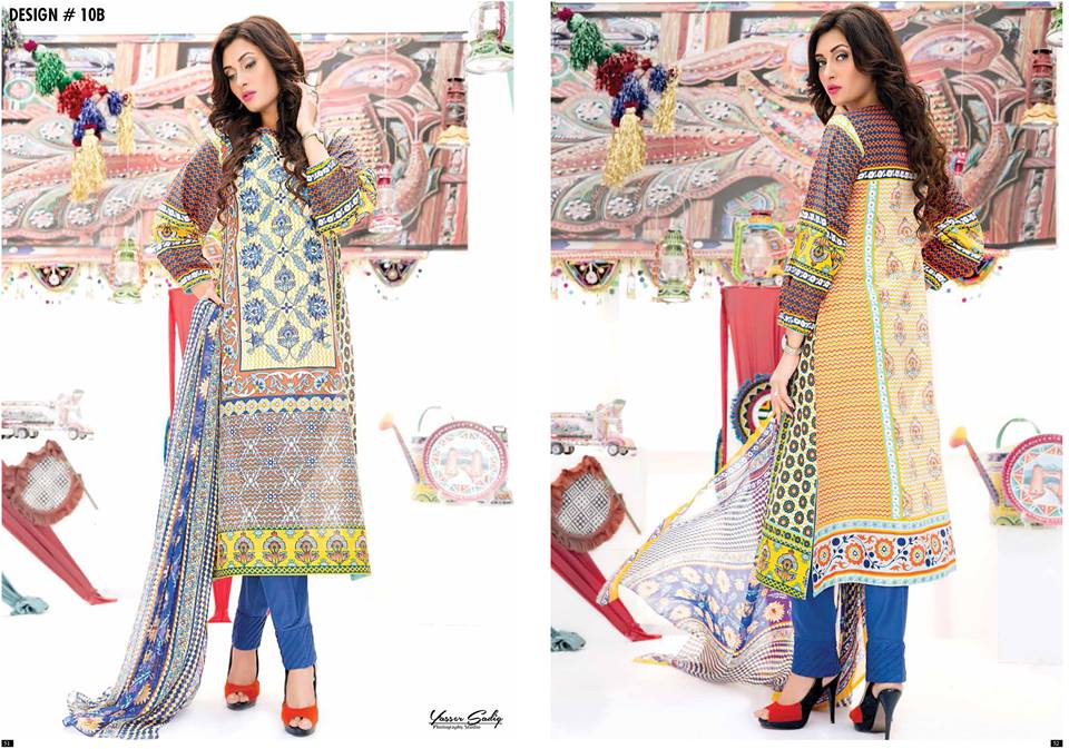 Amna Ismail Embroidered Lawn Summer Fancy Dresses Collection 2015-2016 (13)