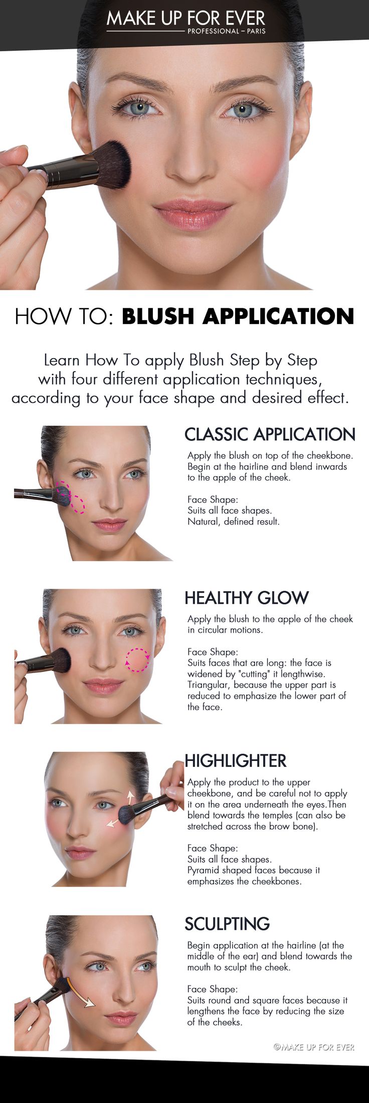How to apply blush step by step tutorial (4)