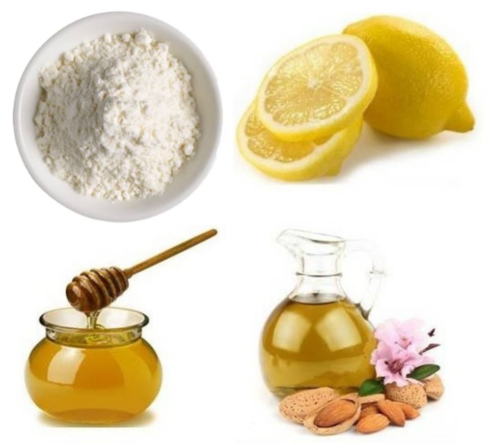 Milk powder, honey & almond oil