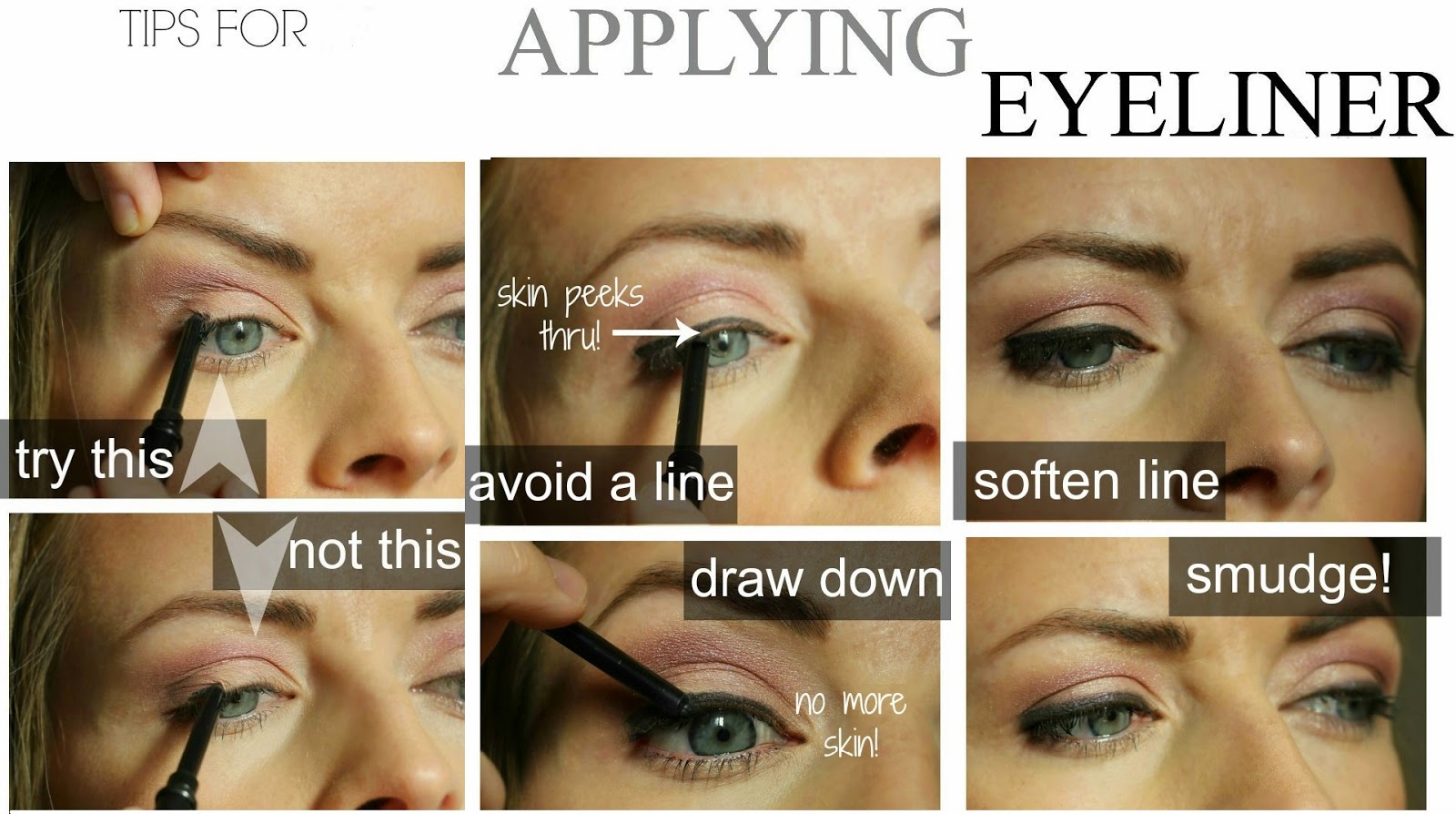 How to apply a perfect & flawless Eyeliner Step by Step Tutorial with Pictures (3)