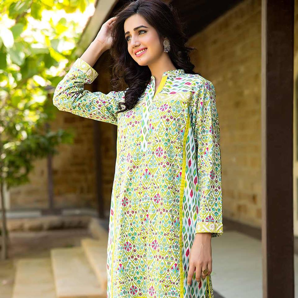 Summer lawn kurti trends collection 2015-2016 (14)