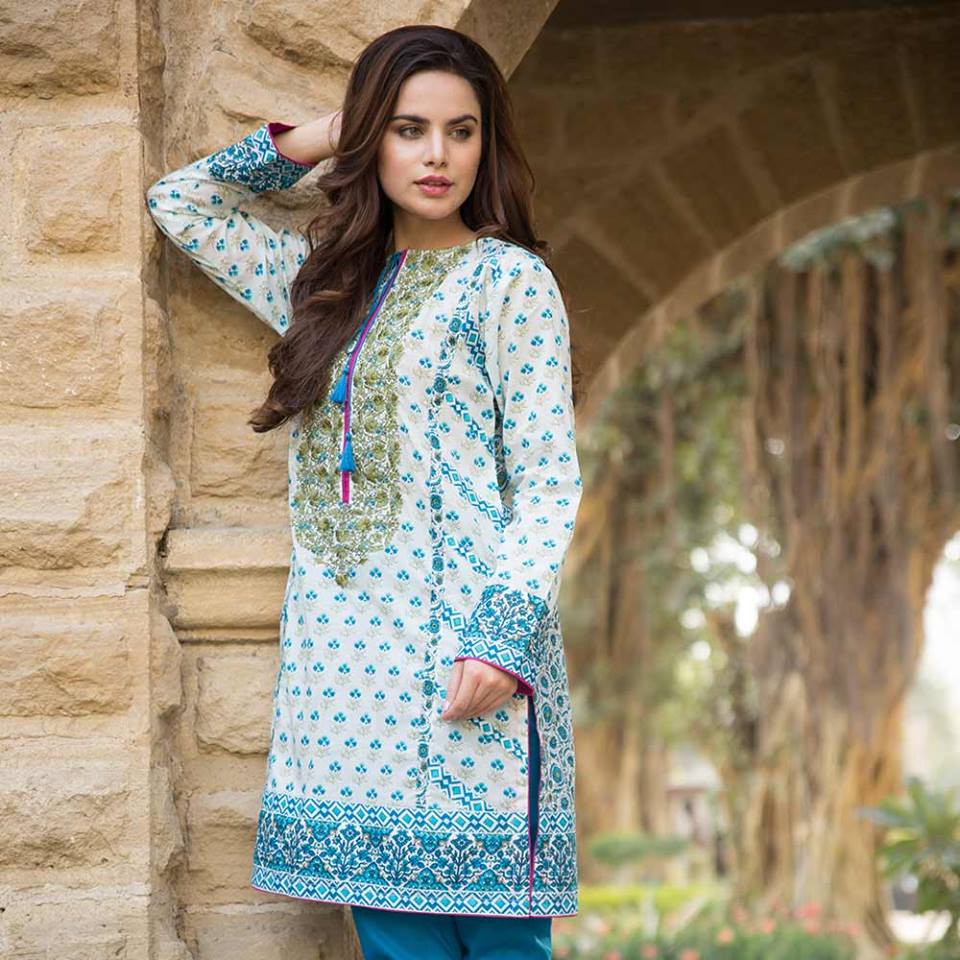 Summer lawn kurti trends collection 2015-2016 (8)