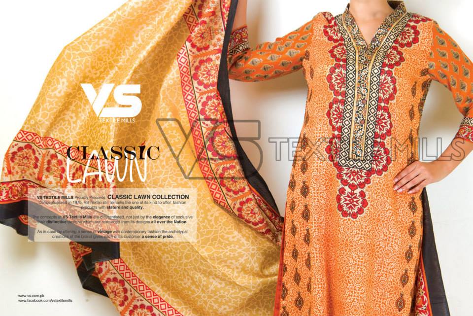 VS Textile Mills Vadiwala Classic Lawn Embroidered Chiffon Collection 2015-2016 (2)